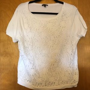 Lace Limited Short Sleeved Sweater Size XL